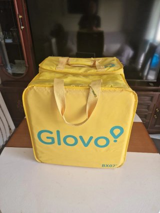 Mochila Glovo + Chubasquero + Chaleco Reflectante