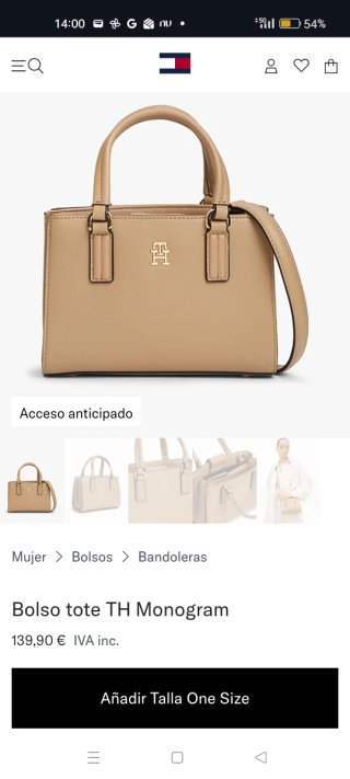 Bolso Tommy Hilfiger Beige