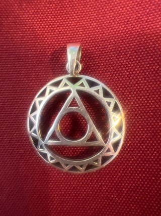 Colgante Plata Protección Equilibrio 2.5cm