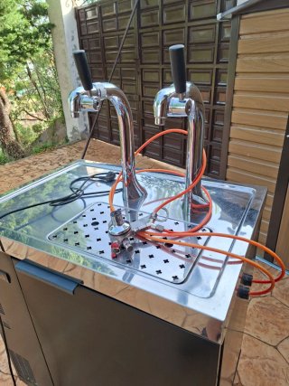 Dispensador Cerveza 2 Grifos Enfriador