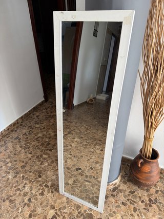 Espejo Blanco Madera 140cm