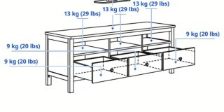 Mueble TV IKEA HEMNES