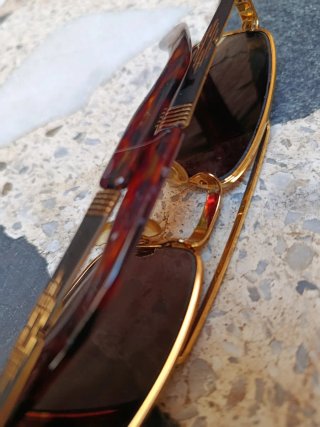 Occhiali da sole HIT dorati e marroni