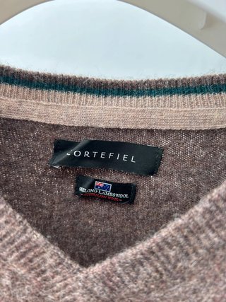 Jersey Cortefiel Lana Marrón Talla XXL