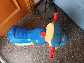 Moto de Juguete Molto Azul y Amarilla