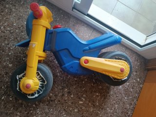Moto de Juguete Molto Azul y Amarilla