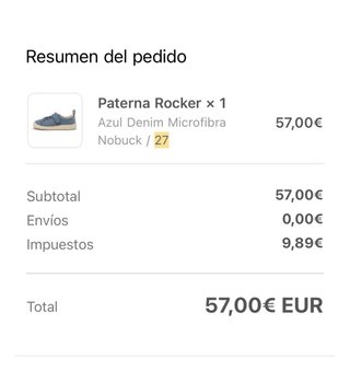 Zapatos respetuosos Zapato Feroz Talla 27