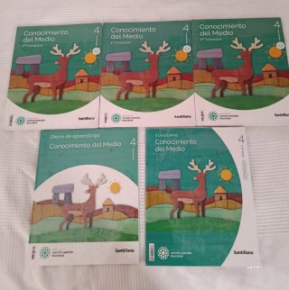 Libros 4° primaria C. Medio Santillana