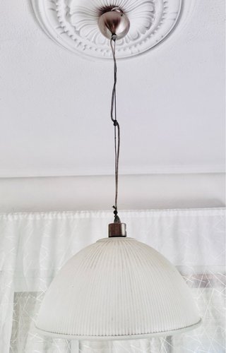 Lámpara de techo colgante cristal y metal