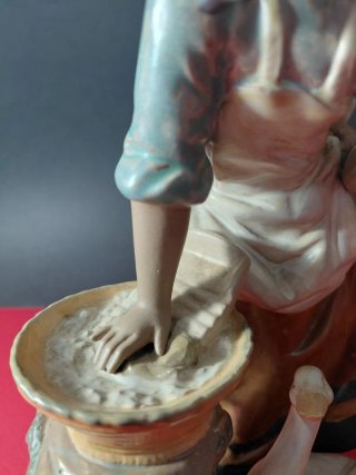 Figura Lladro Lavandería con Patos 01012216