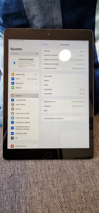 iPad 7ª Gen 128GB Gris Espacial
