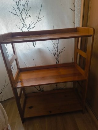 2 Estanterías de Madera Marrón, 5€ por las dos