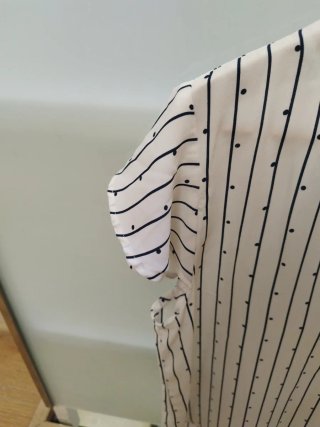 Camisa Cortefiel Mujer Talla XL Rayas Puntos