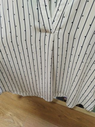 Camisa Cortefiel Mujer Talla XL Rayas Puntos