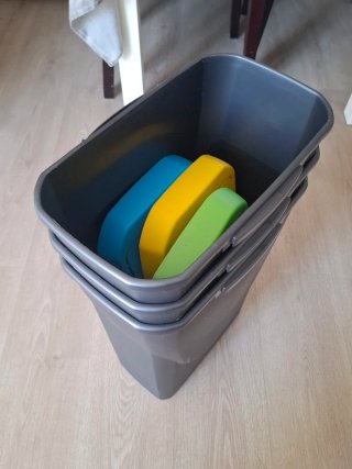 Conjunto 3 Cubos Basura Plástico
