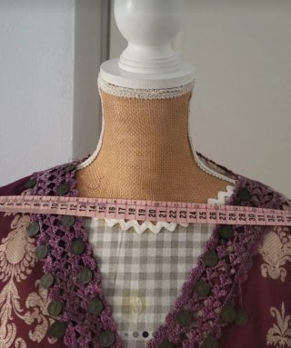 Blusón gasa fruncido en cintura . Talla única