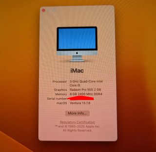 iMac 21.5 Retina + teclado + ratón