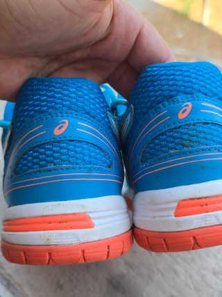 Scarpe Asics Gel-Spike Azzurre e Arancioni