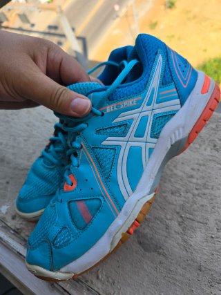 Scarpe Asics Gel-Spike Azzurre e Arancioni