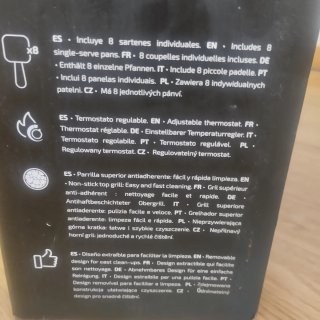 Raclette con plancha y 8 sartenes (cecotec)