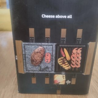Raclette con plancha y 8 sartenes (cecotec)