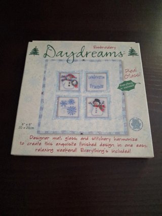 Kit Punto Croce Daydreams Natale Vetro