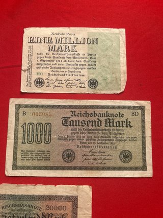 Lote Billetes República Weimar