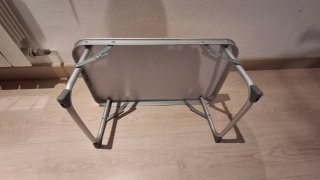 Mesa plegable madera y metal