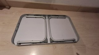 Mesa plegable madera y metal