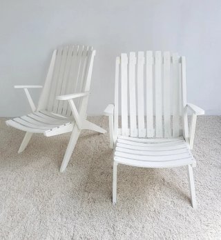 2 Sillas Plegables Mid Century | Vintage, 60s.
