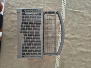Cesta cubiertos lavavajillas gris