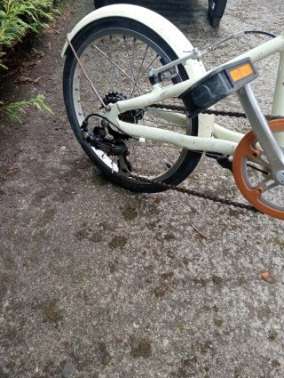 Bicicleta Plegable Monty Beige