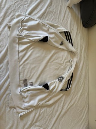 Sudadera Oficial Real Madrid Adidas Blanca
