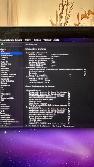 MacBook Air M1 Plata/Gris Espacial