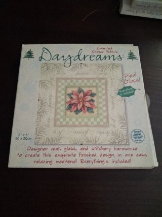 Kit Punto Croce Daydreams Natale Poinsettia