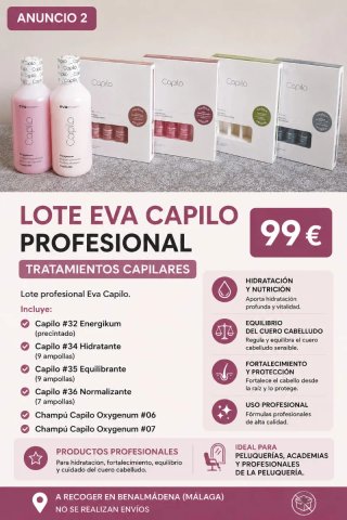 Lote Profesional Eva Capilo Tratamientos Capilares