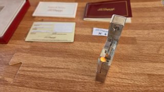 Encendedor S.T. Dupont Plata Ligne 2 completo