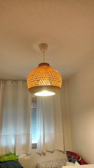 3 Lámparas IKEA MISTERHULT Bambú Natural