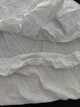 Sábanas bajeras cuna blancas 120x60
