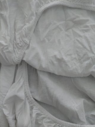 Sábanas bajeras cuna blancas 120x60