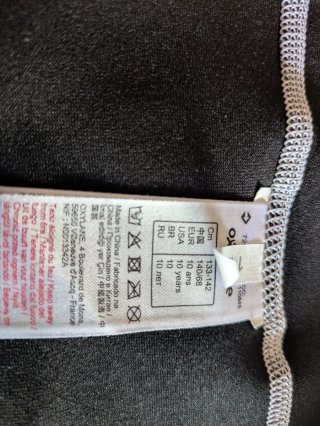 Camiseta de neopreno talla 10 años