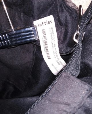 Bolso de hombro negro de Lefties