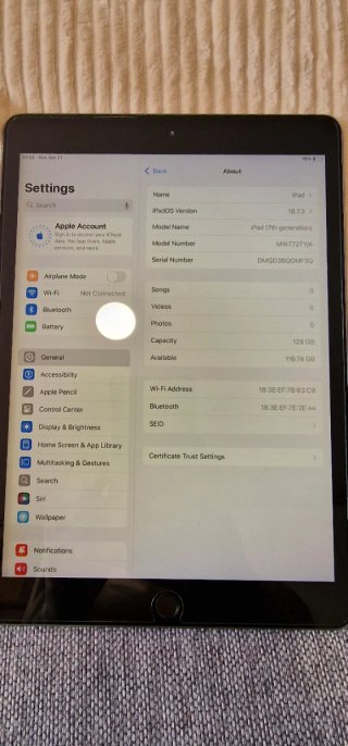 iPad 7ª Gen 128GB Negro/Gris