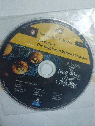 Libro inglés Pesadilla antes de Navidad y CD