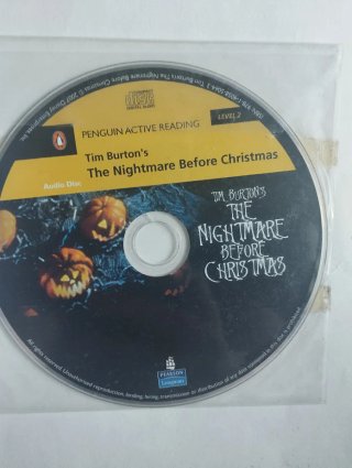 Libro inglés Pesadilla antes de Navidad y CD