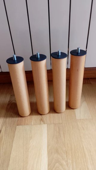 Base tapizada 182x89cm alta calidad y patas madera