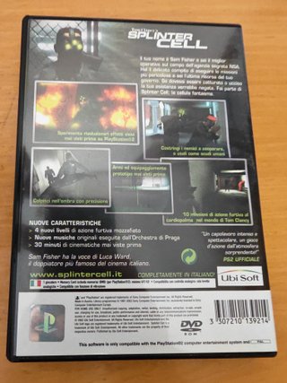 Tom Clancy's Splinter Cell PS2 PAL ITA