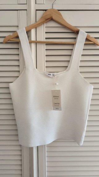 Precioso crop top de punto Mango XL 40 42 44