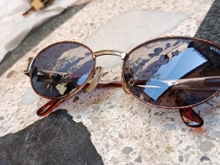 Occhiali da sole Carla sirena azzurri e argentati