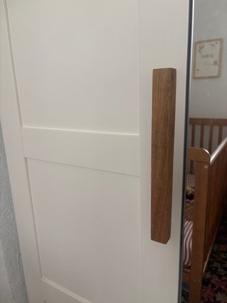 Armario blanco 2 puertas madera a medida